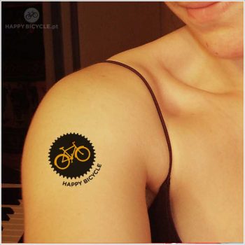 tatuagem temporária happy bicycle