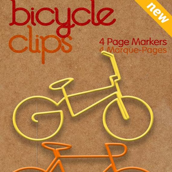 bike clips - orange