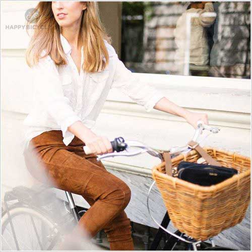 LUC Square Wicker Basket • Happy Bicycle Store