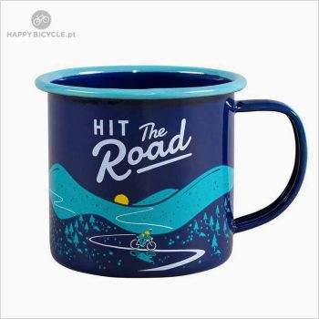 Enamel Mug "Hit the Road"