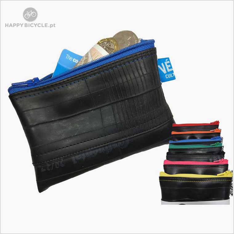 upcycled wallet “penny pincher” from used inner tubes
